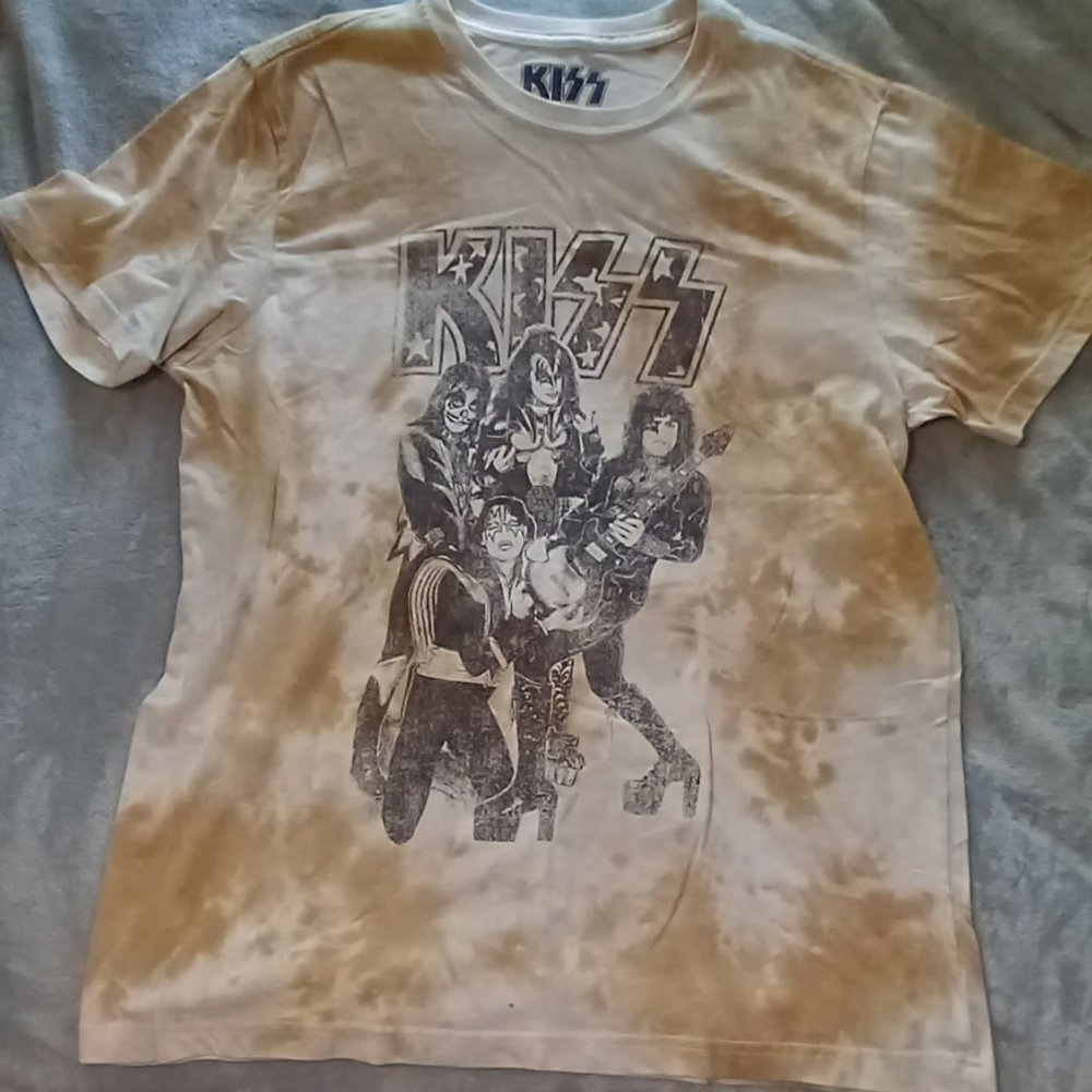 KISS Classic Rock Band Tie Dye Graphic Tee